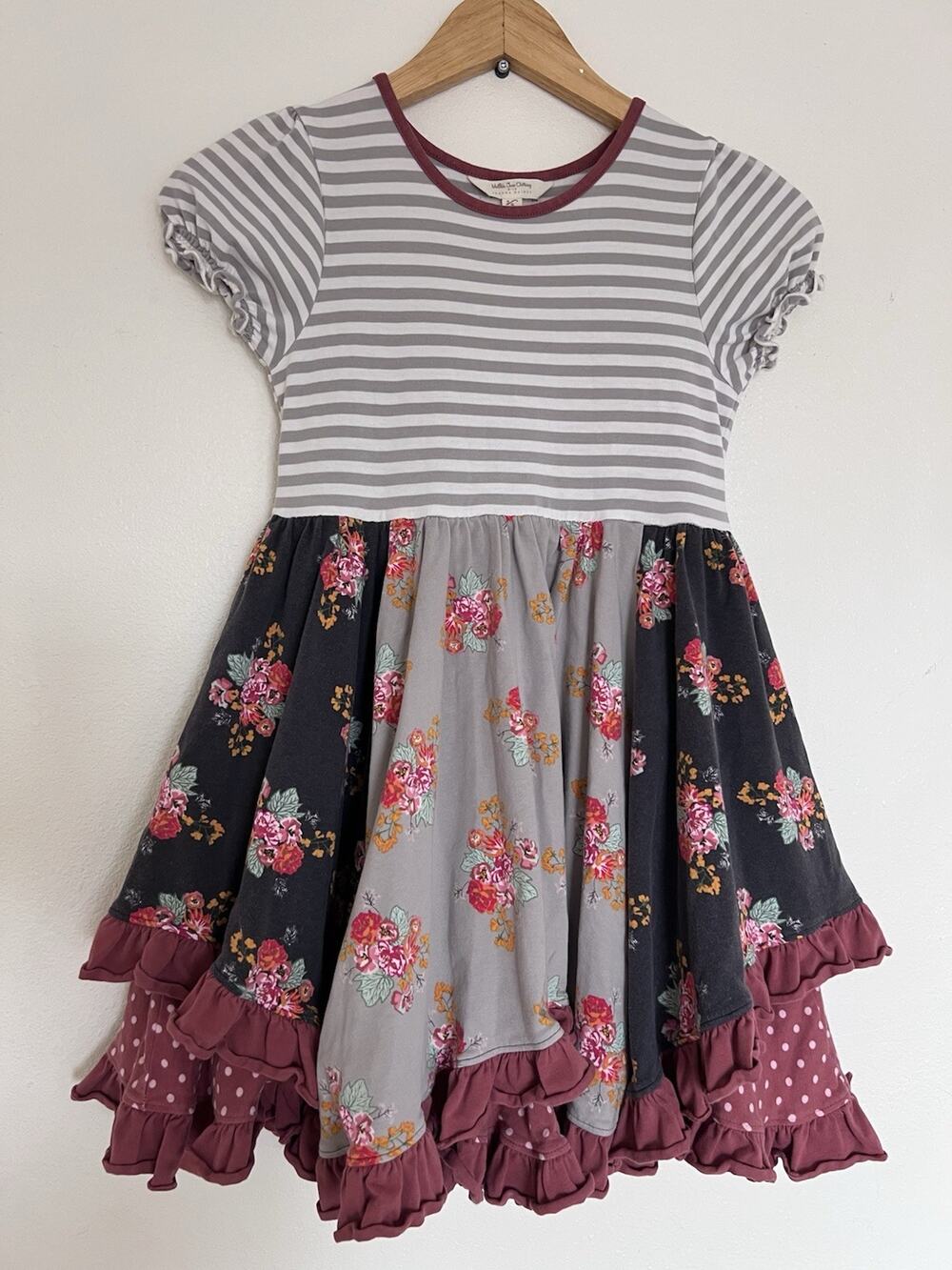 MATILDA JANE (8) Girls Joanna Gaines Where The Heart‎ Is TWIRL dress-Floral-Boho
